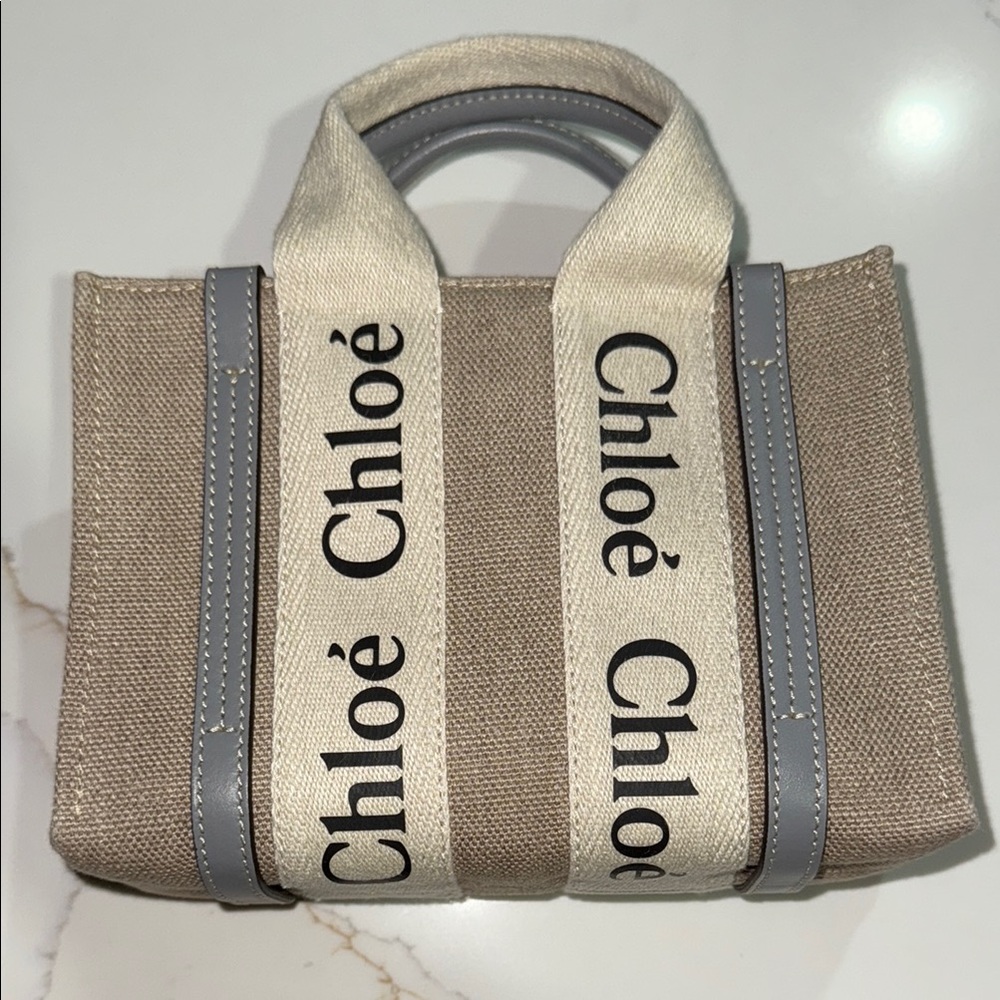 Chloe Canvas Mini Tote / Crossbody